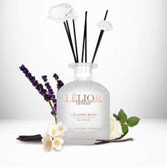Lavande Rose Reed Diffuser with notes | 250ML | Lèlior de Paris