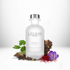 Santal 16 Fragrance Oil - Front Bottle View | 100mL | Lèlior de Paris