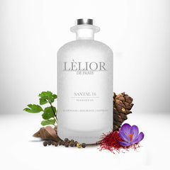 Santal 16 Fragrance Oil - Front Bottle View | 500mL | Lèlior de Paris