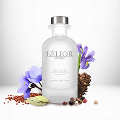 Santal 33 Fragrance Oil - Front Bottle View with notes | 100mL | Lèlior de Paris