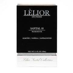 Santal 18 Fragrance Oil - Front Product Package View | 10mL | Lèlior de Paris