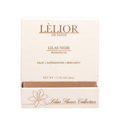 Lilas Noir Fragrance Oil - Front Product Package View | 50ML | Lèlior de Paris