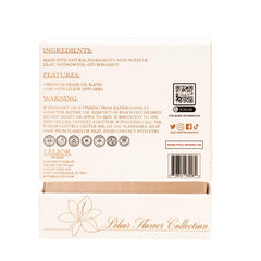 Lilas Noir Fragrance Oil - Back Product Package View | 50ML | Lèlior de Paris
