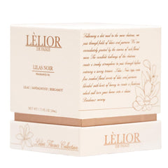 Lilas Noir Fragrance Oil - Front and Right Side Product Package View | 50ML | Lèlior de Paris
