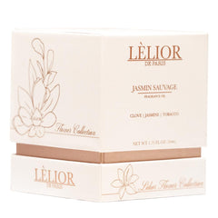 Jasmin Sauvage Fragrance Oil - Front and Left Side Product Package View | 50ML | Lélior de Paris