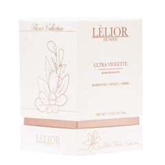 Ultra Violette Fragrance Room Spray - Front and Left Side Product Package View | 50mL | Lèlior de Paris