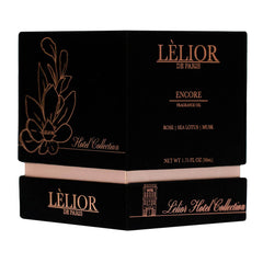 Encore Fragrance Oil - Front and Left Side View of Product Package | 50ML | Lélior de Paris