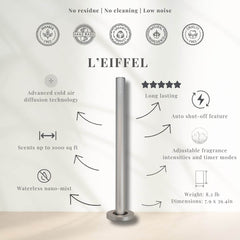 L'Eiffel Diffuser - Silver Infographic | Lèlior de Paris