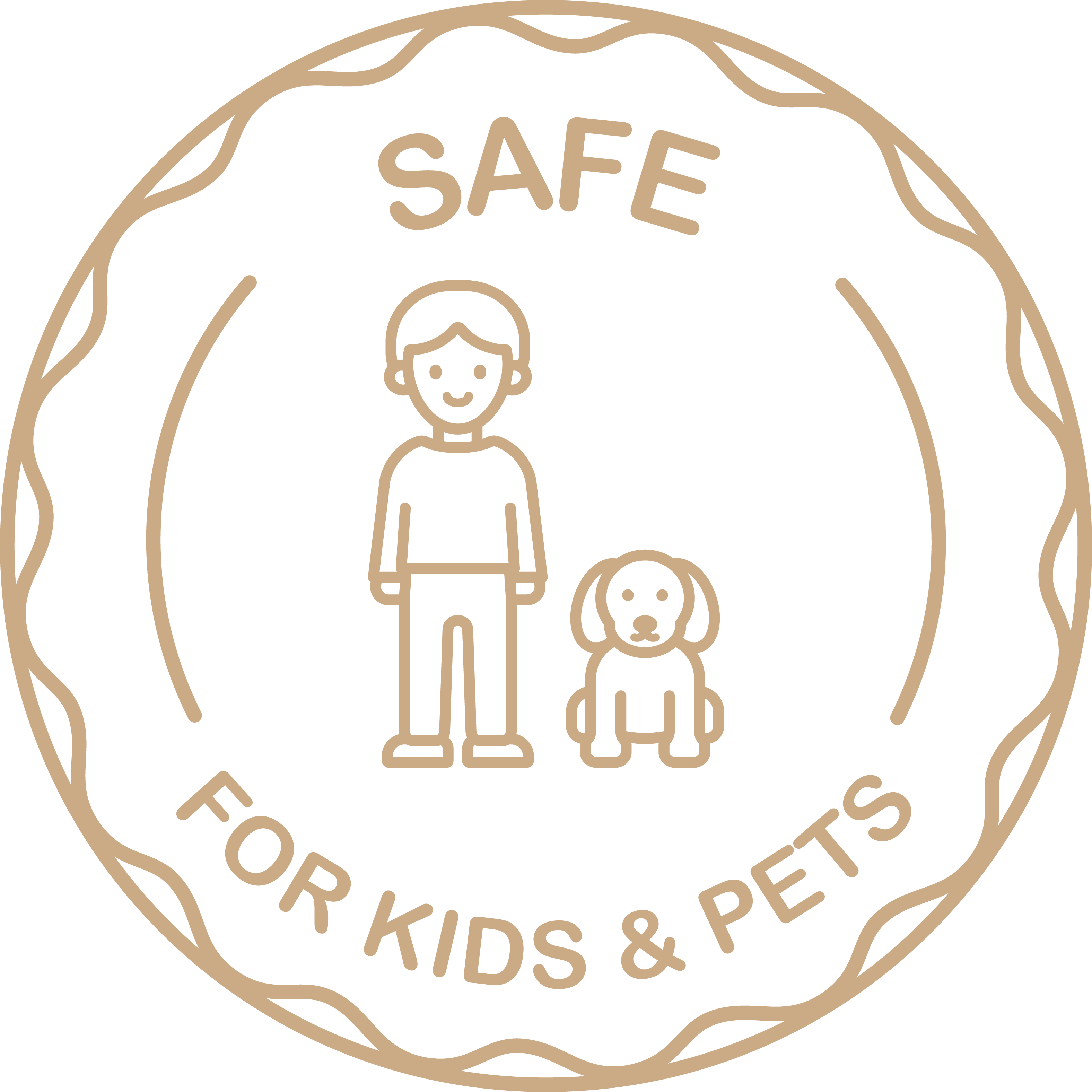 Safe for Kids & Pets Icon | beige | Lèlior