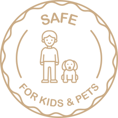 Safe for Kids & Pets Icon | beige | Lèlior