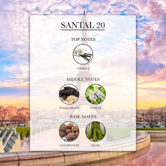 Santal 20 - Top, Middle and Base Notes | Lèlior de Paris